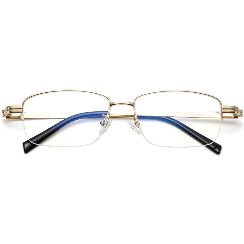 Rectangle Glasses EF1080 - Wide Frames For Men With Larger Heads