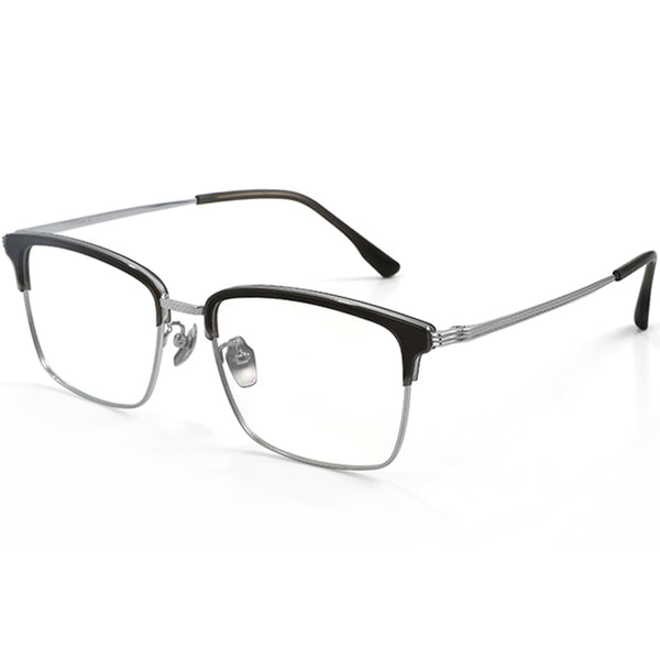 Browline Glasses EF1051 - Wide Frames for Men with Larger Heads