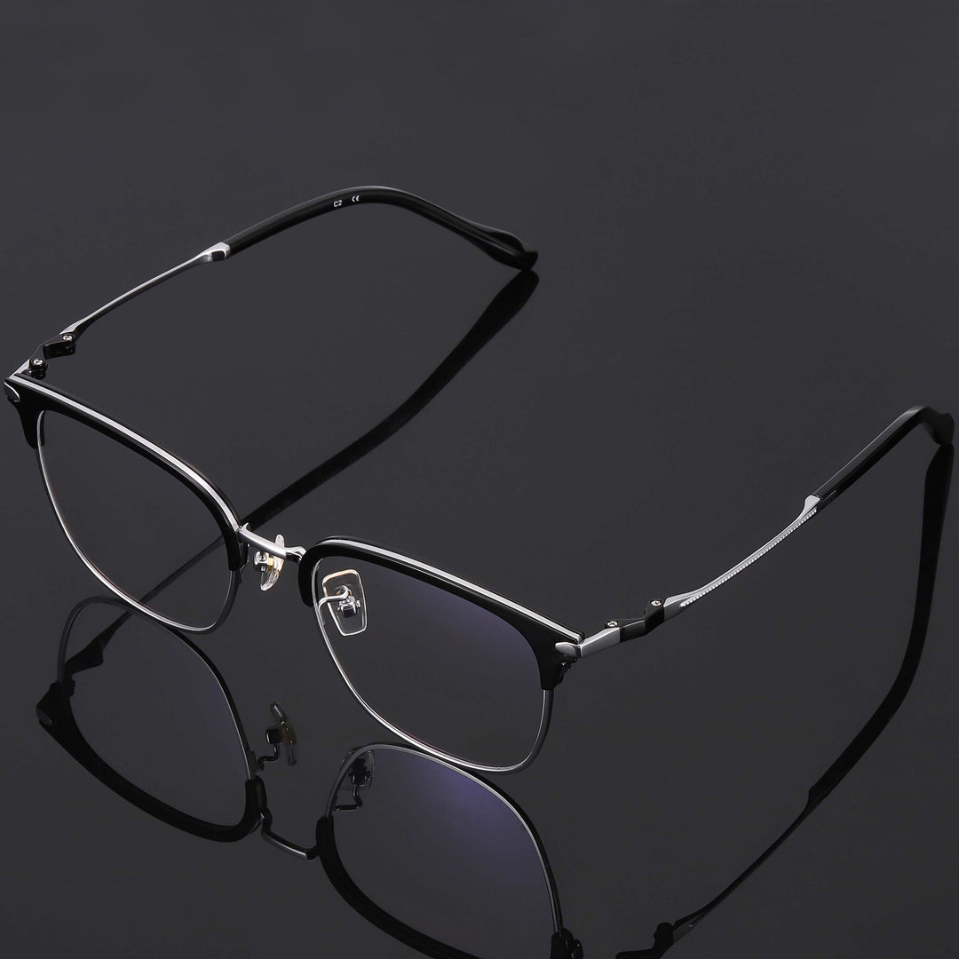 Browline Glasses EF1067 - Wide Frames For Men With Larger Heads