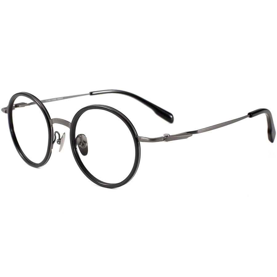 Round Glasses EF1104 - Wide Frames for Men with Larger Heads