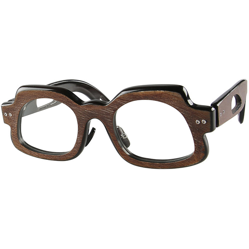 Buffalo Horn Geometric Glasses NJ1048