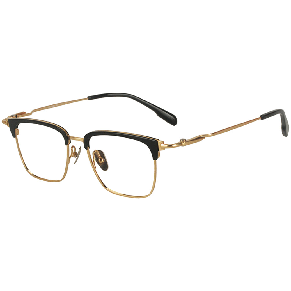 Browline Glasses EF1103 - Wide Frames for Men with Larger Heads