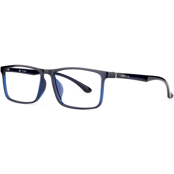 Rectangle Glasses EF1150 - Wide Frames for Men with Larger Heads