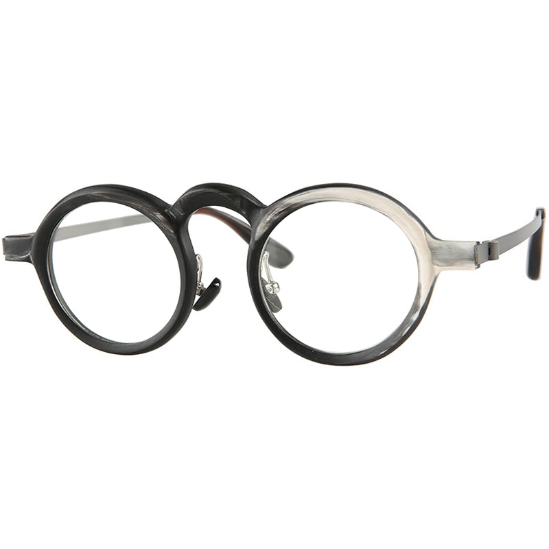 Buffalo Horn Round Glasses NJ1238