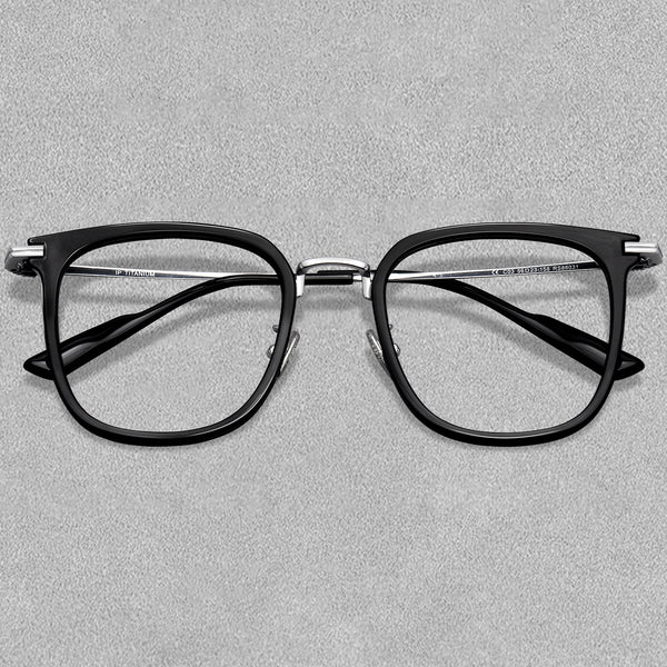 Square Glasses EF1036 - Wide Frames for Men with Larger Heads