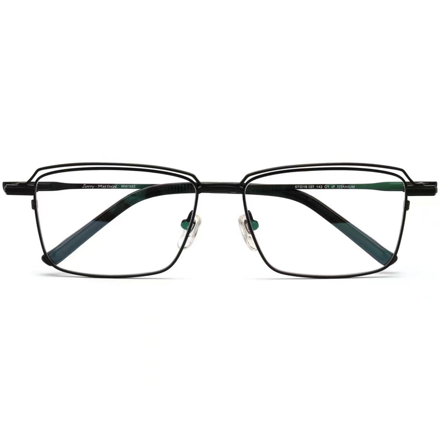 Rectangle Glasses MW1310 - Wide Frames for Men with Larger Heads