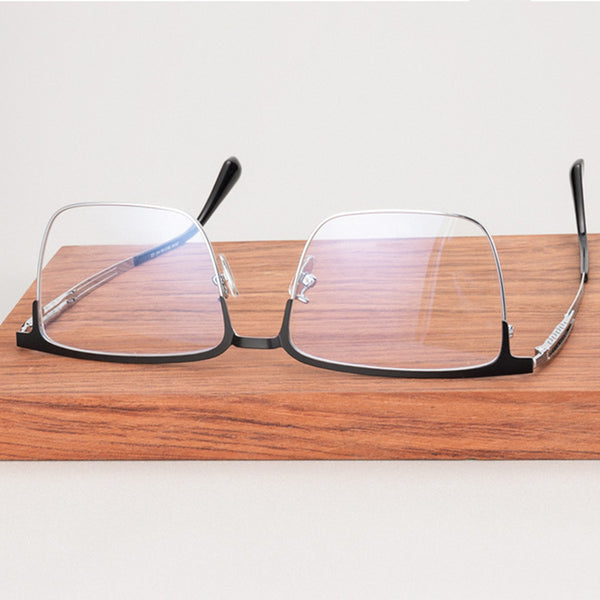 Square Glasses A3089 - Wide Frames for Men with Larger Heads
