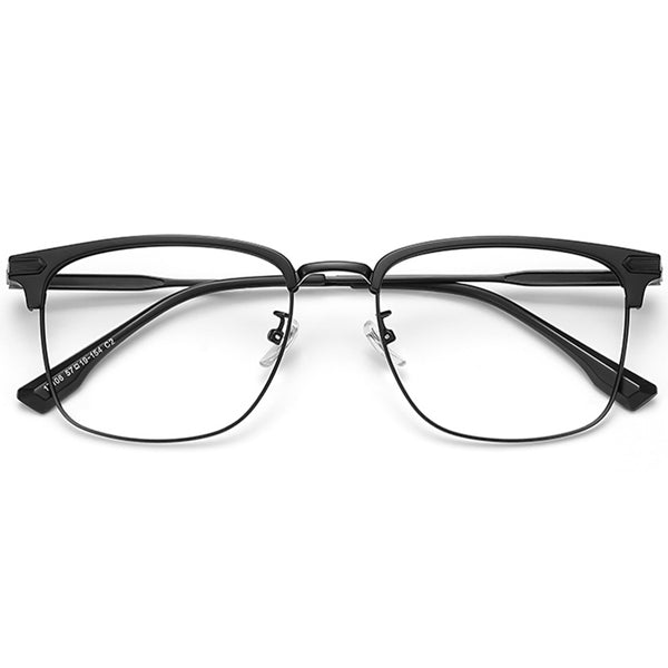 Browline Glasses EF1002 - Wide Frames for Men with Larger Heads