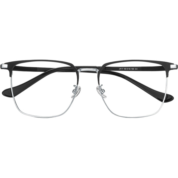 Square Glasses A1042 - Wide Frames for Men with Larger Heads