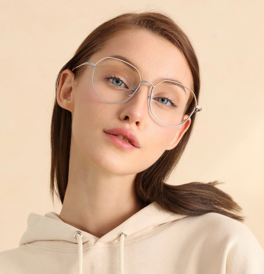 Geometric Glasses MW1262 - Wide Frames for Men with Larger Heads