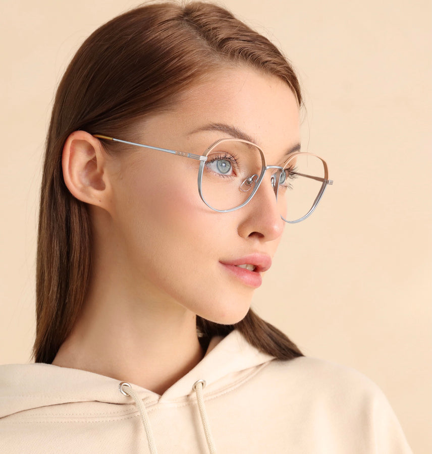 Geometric Glasses MW1262 - Wide Frames for Men with Larger Heads