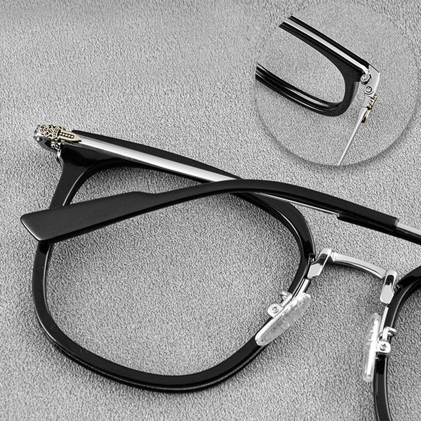 Square Glasses EF1036 - Wide Frames for Men with Larger Heads