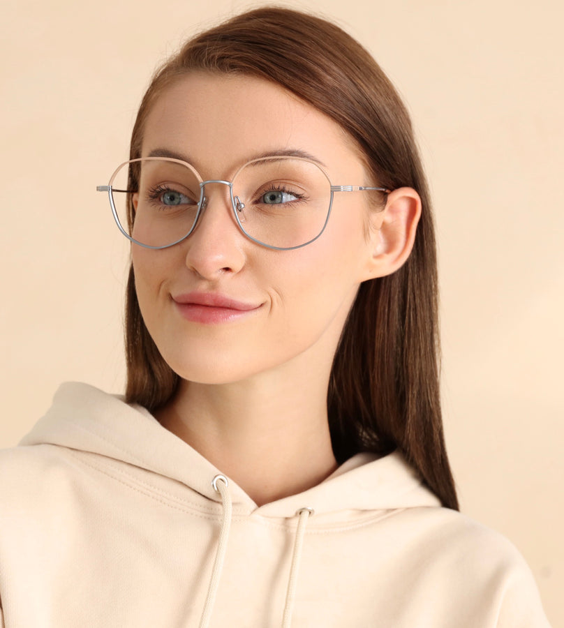 Geometric Glasses MW1262 - Wide Frames for Men with Larger Heads