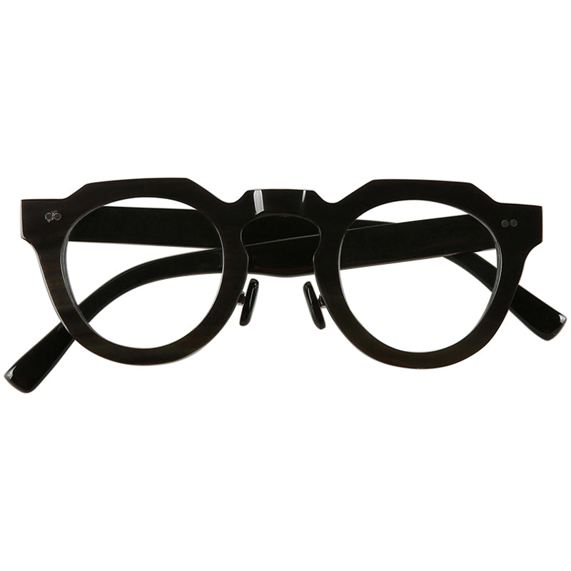 Buffalo Horn Round Glasses NJ1026