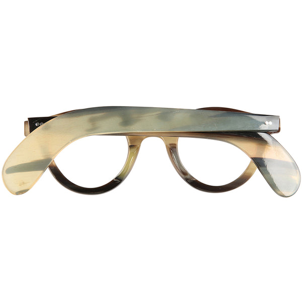 Buffalo Horn Round Glasses NJ1104