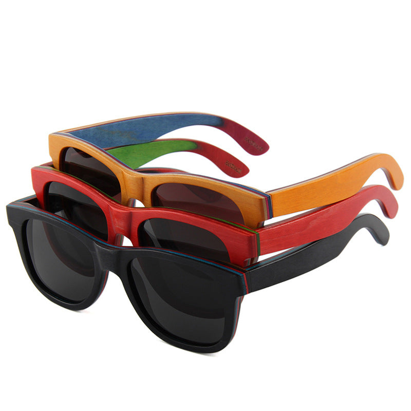 Wood Square Sunglasses S1067