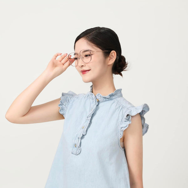 Square Glasses MW1417 - Wide Frames for Men with Larger Heads