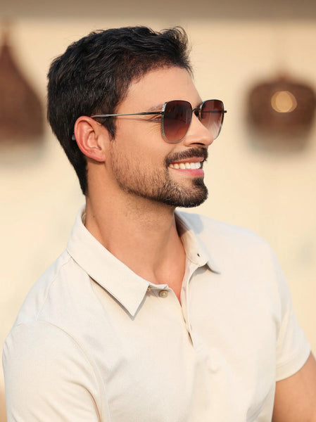 Square Glasses MW1417 - Wide Frames for Men with Larger Heads