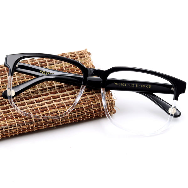 Square Glasses EF1068 - Wide Frames For Men With Larger Heads