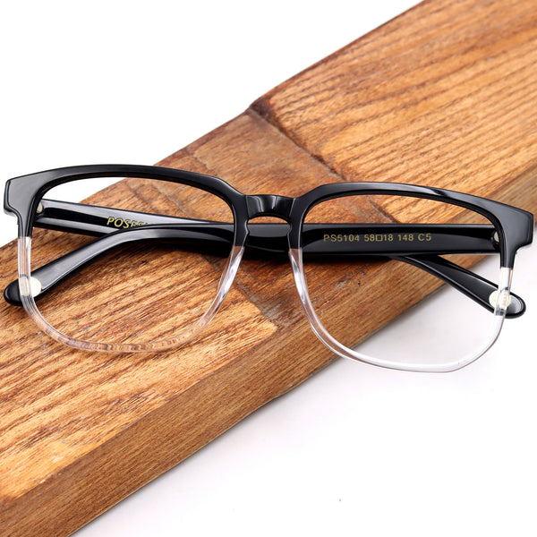 Square Glasses EF1068 - Wide Frames For Men With Larger Heads