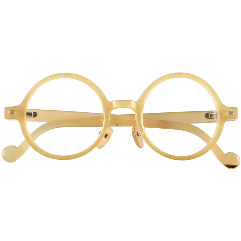Buffalo Horn Round Glasses NJ1155