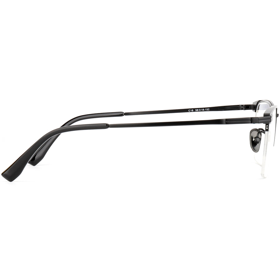 Square Glasses EF1113 - Wide Frames for Men with Larger Heads