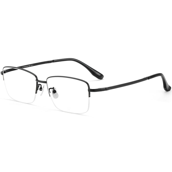 Rectangle Glasses EF1069 - Wide Frames For Men With Larger Heads