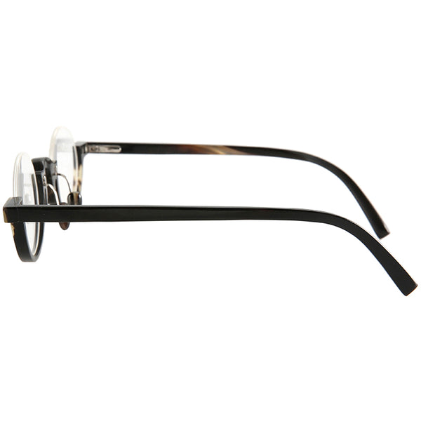 Buffalo Horn Round Glasses NJ1126