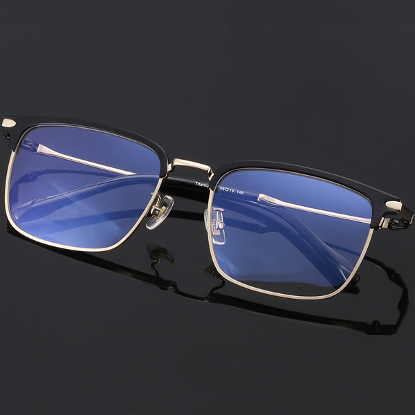 Browline Glasses EF1066 - Wide Frames For Men With Larger Heads