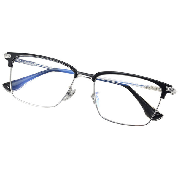 Browline Glasses EF1031 - Wide Frames for Men with Larger Heads