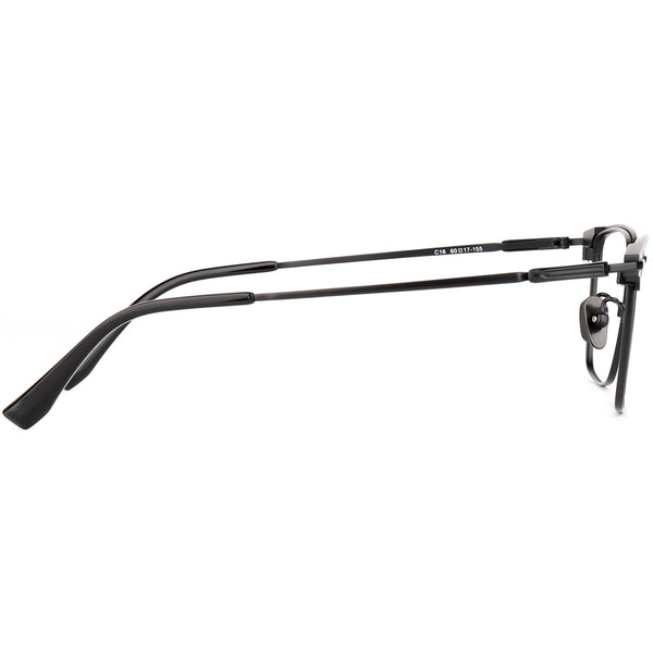 Square Glasses EF1115 - Wide Frames for Men with Larger Heads