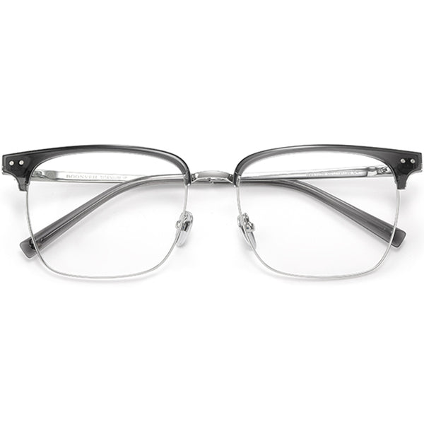 Browline Glasses EF1086 - Wide Frames For Men With Larger Heads
