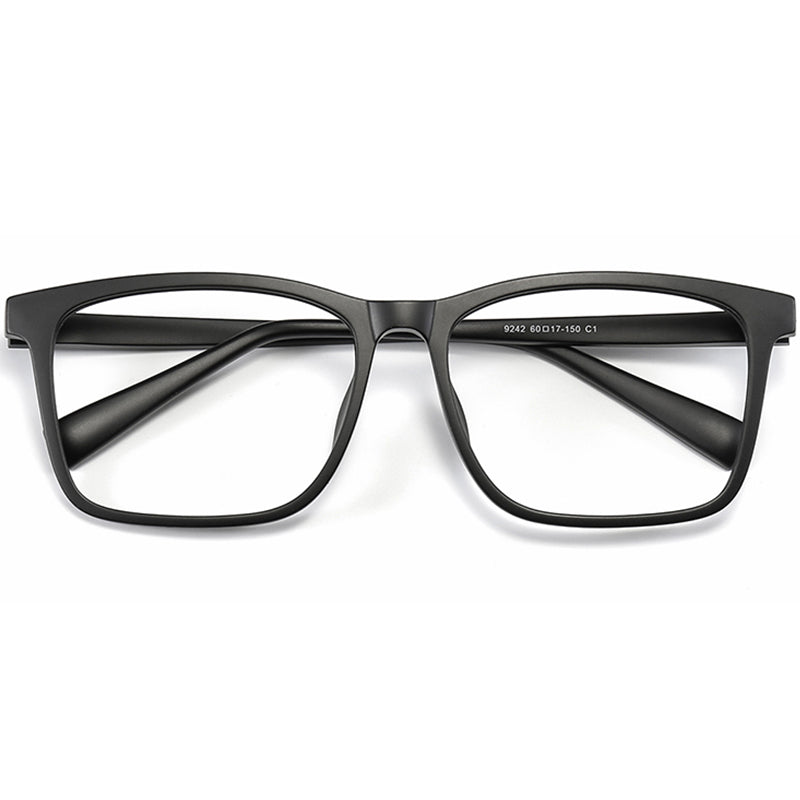 Square Glasses EF1040 - Wide Frames for Men with Larger Heads
