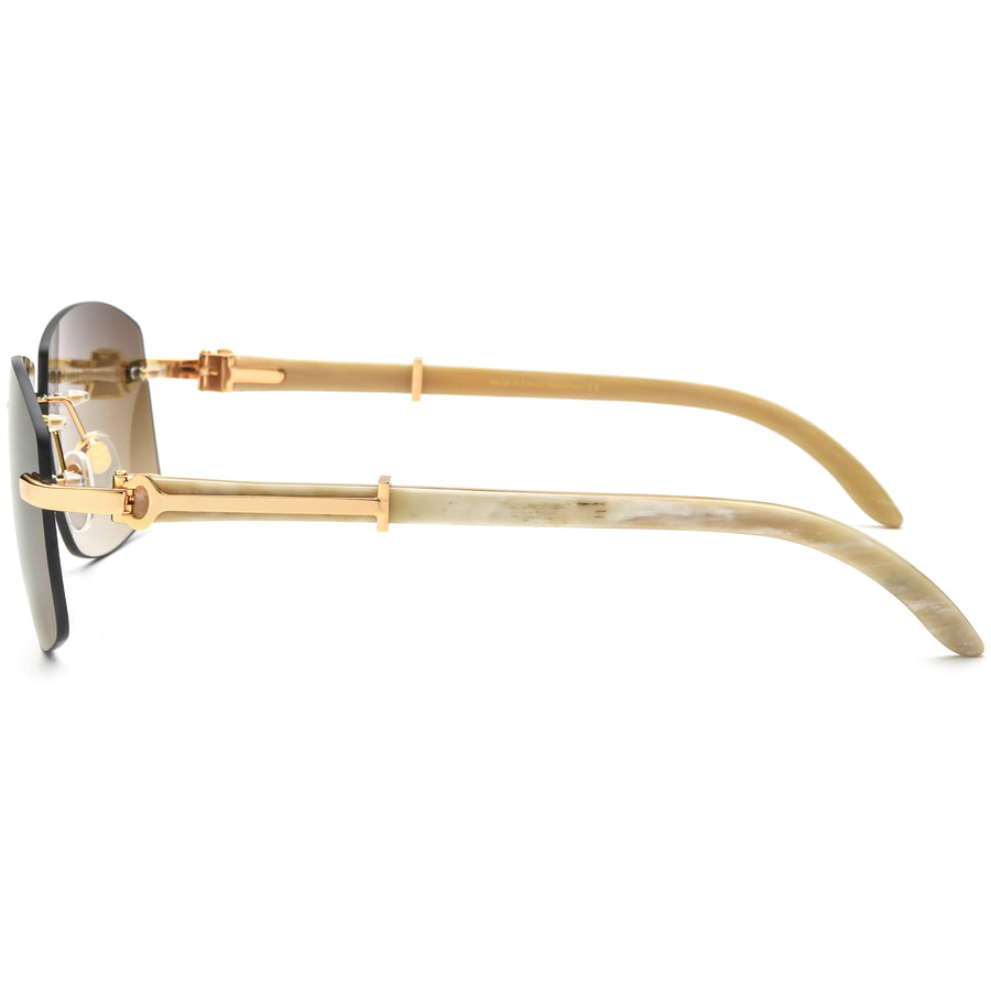 Buffalo Horn Square Sunglasses BRS1007