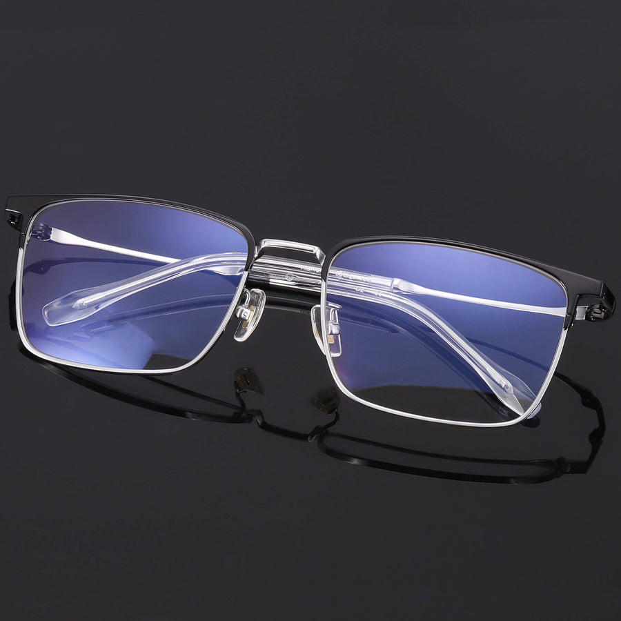 Rectangle Glasses EF1059 - Wide Frames For Men With Larger Heads