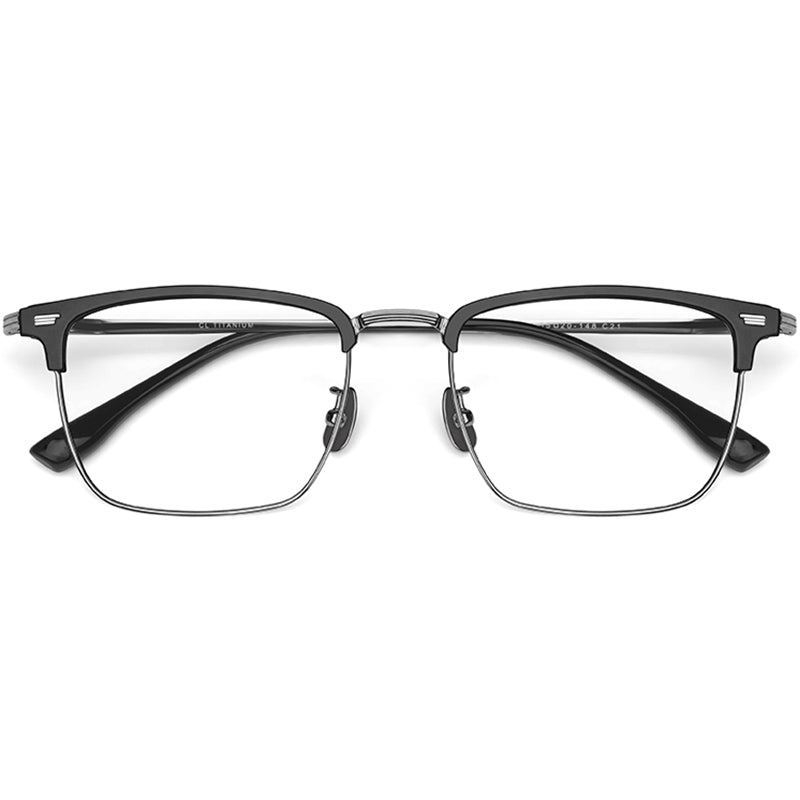 Browline Glasses EF1057 - Wide Frames For Men With Larger Heads