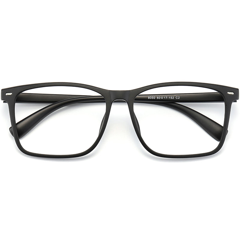 Square Glasses EF1039 - Wide Frames for Men with Larger Heads