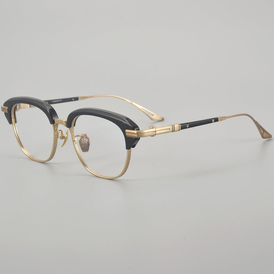 Browline Glasses EF1132 - Wide Frames for Men with Larger Heads