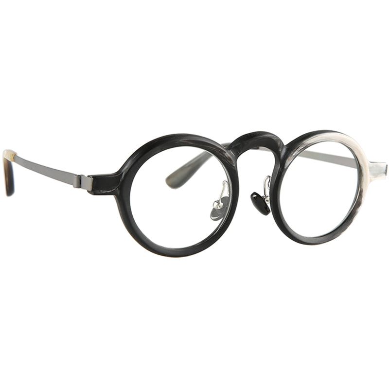 Buffalo Horn Round Glasses NJ1238