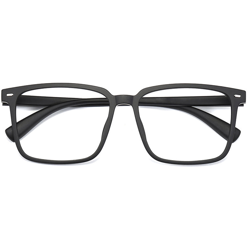 Square Glasses EF1037 - Wide Frames for Men with Larger Heads