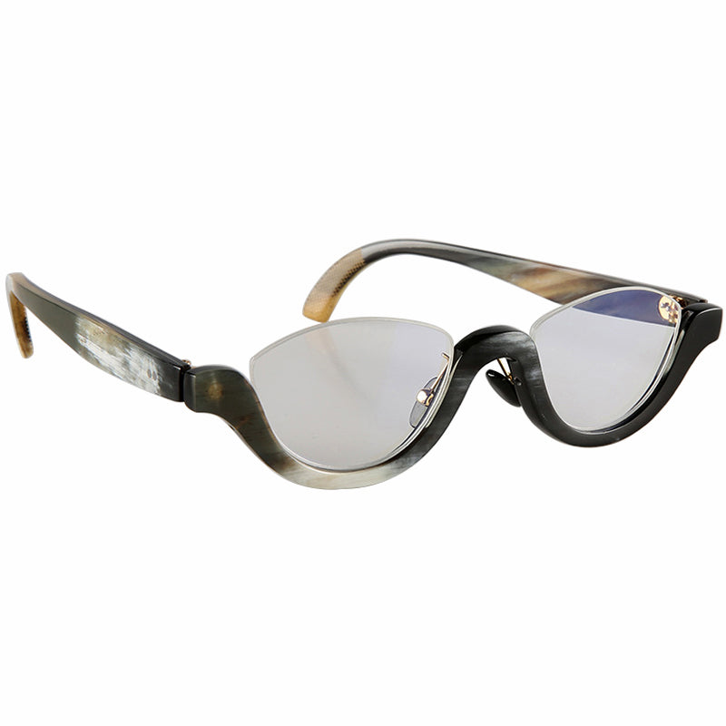Buffalo Horn Oval Glasses NJ1144