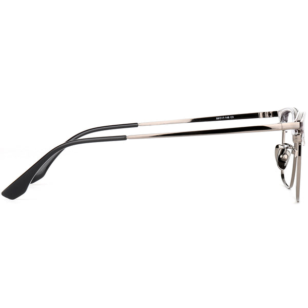 Browline Glasses EF1142 - Wide Frames for Men with Larger Heads