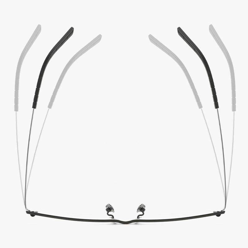 Rectangle Glasses EF1052 - Wide Frames For Men With Larger Heads