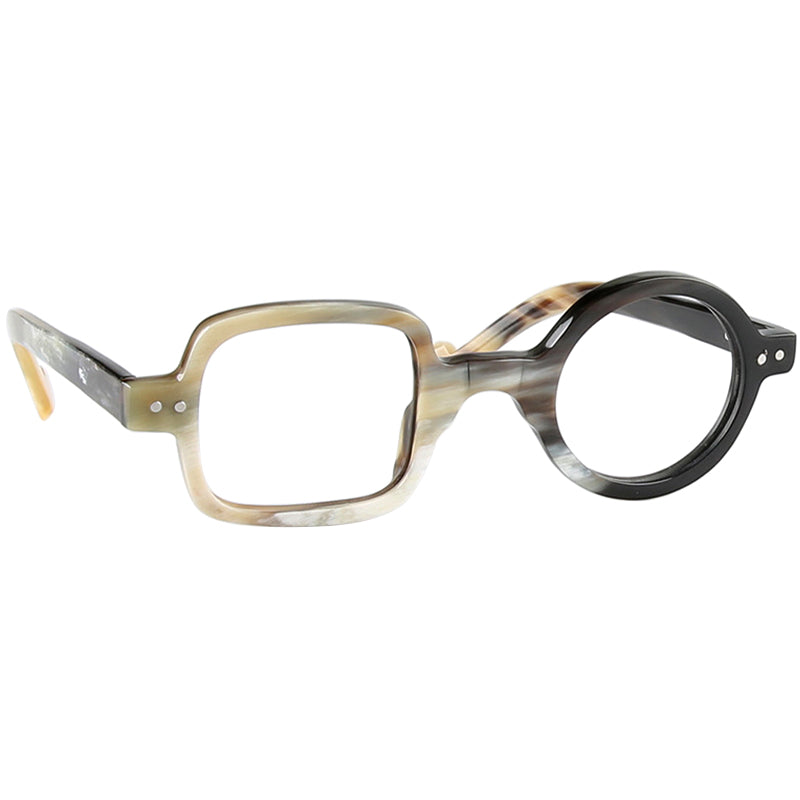 Buffalo Horn Geometric Glasses NJ1232