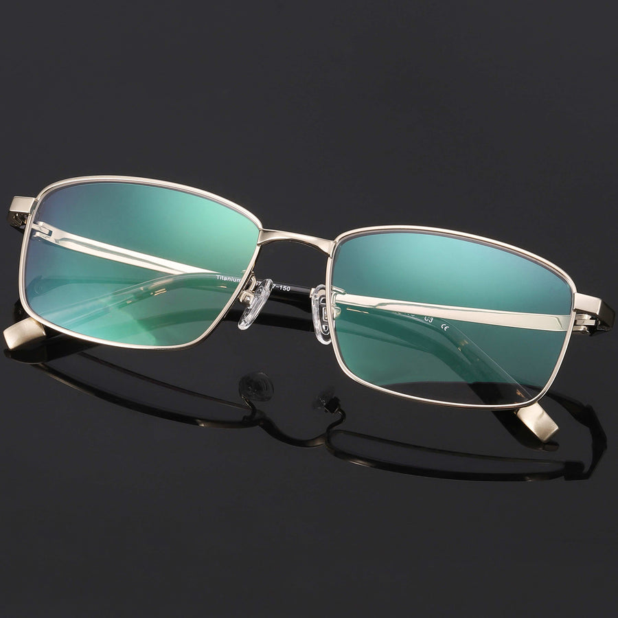 Rectangle Glasses EF1062 - Wide Frames For Men With Larger Heads