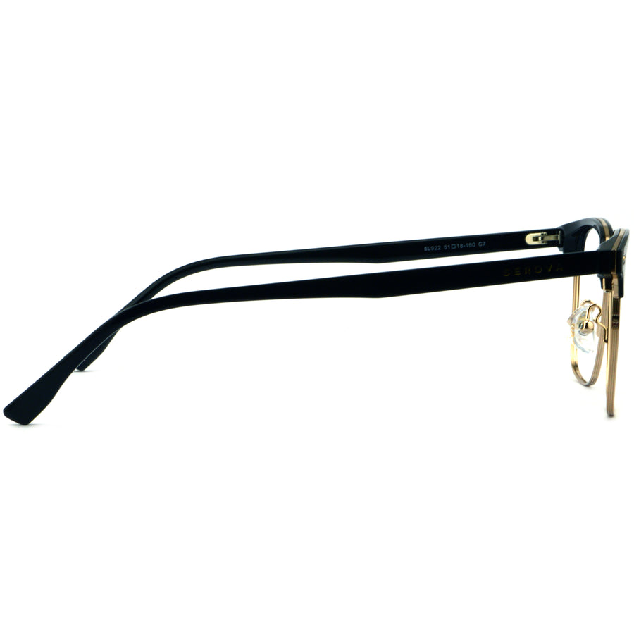 Browline Glasses EF1001 - Wide Frames for Men with Larger Heads