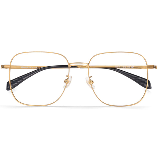 Square Glasses EF1004 - Wide Frames for Men with Larger Heads
