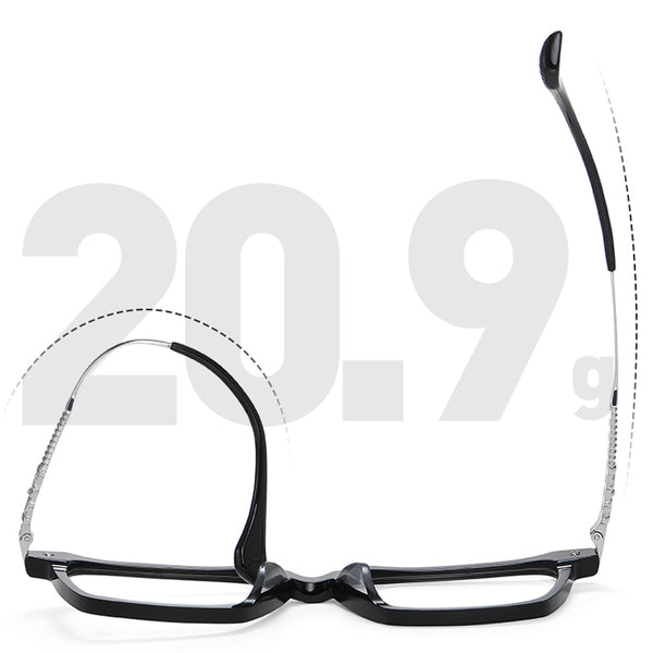 Square Glasses A3921 - Wide Frames for Men with Larger Heads