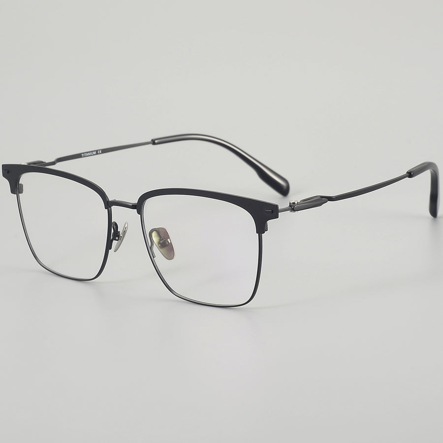 Browline Glasses EF1122 - Wide Frames for Men with Larger Heads