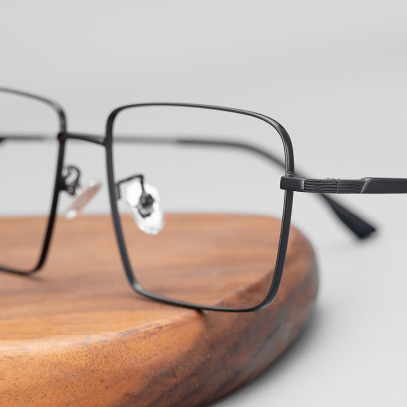 Rectangle Glasses EF1003 - Wide Frames for Men with Larger Heads